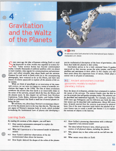 Gravitation 4, and the Waltz of the Planets