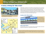 Mining heritage tour, Kirkland Lake: A century of mining the "Mile of