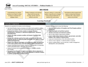 Political Studies 11 with elaborations - BC Curriculum