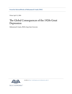 The Global Consequences of the 1920s Great Depression