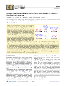 Atomic Layer Deposition of Metal Fluorides Using HF−Pyridine as