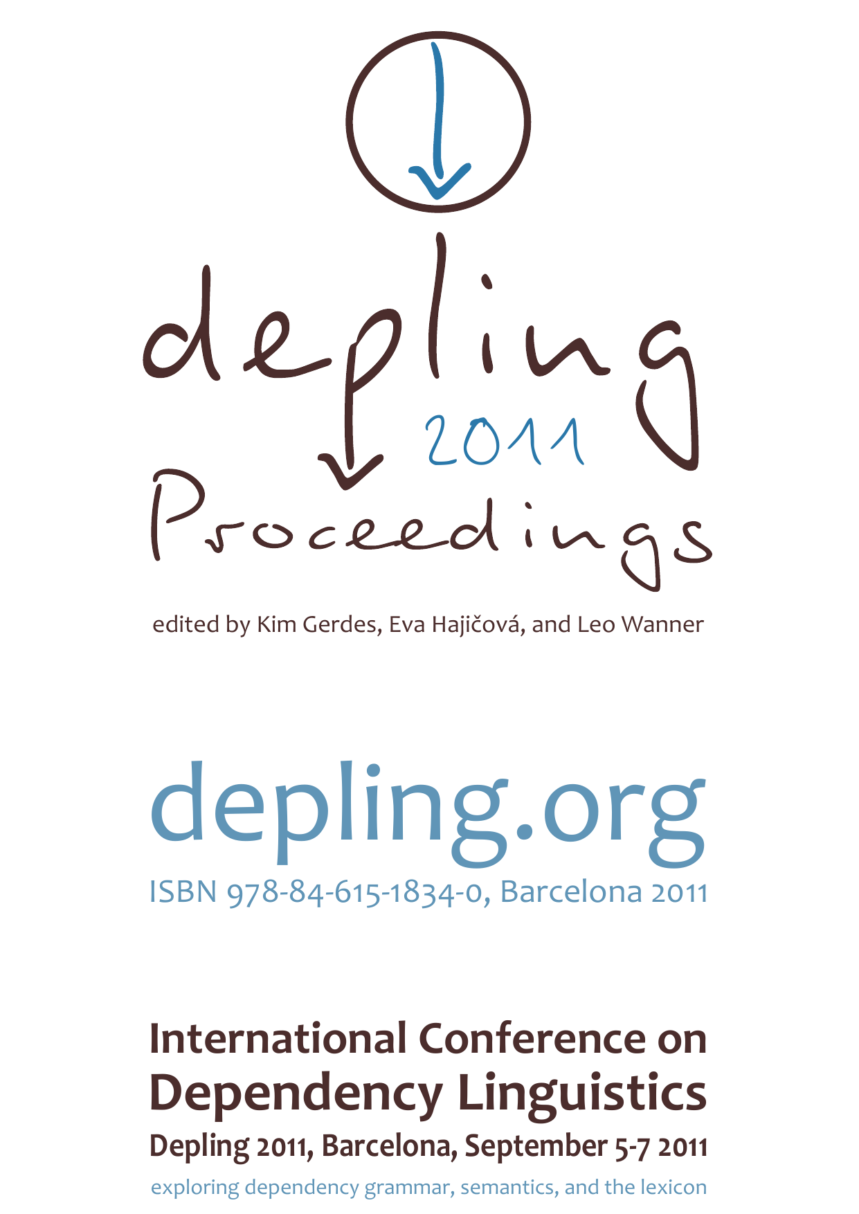 Der er en tendens arkiv Fradrage The complete Proceedings of Depling 2011 as a single PDF file