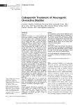 Gabapentin Treatment of Neurogenic Overactive Bladder