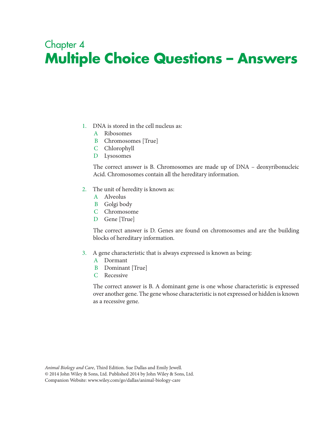Multiple choice questions and answers