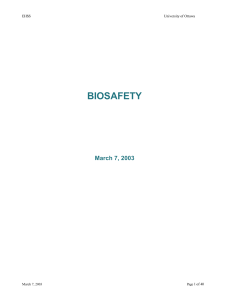 biosafety manual