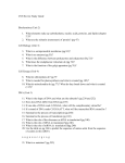 CST Review Study Guide Biochemistry (Unit 2) 1. What elements