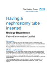 Having a nephrostomy tube inserted V2