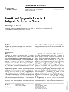 Genetic and Epigenetic Aspects of Polyploid Evolution in Plants