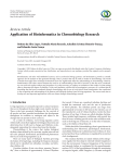 Application of Bioinformatics in Chronobiology Research