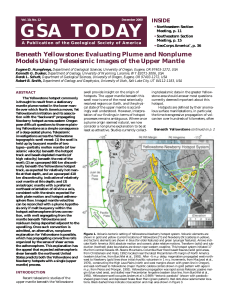 Science Article PDF - Geological Society of America