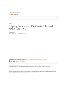 Eclipsing Competition: Presidential Policy and NASA