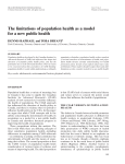 The limitations of population health as a model