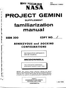 Project Gemini Familiarization Manual, Rendezvous and Docking