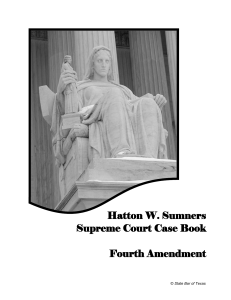 Hatton W. Sumners Supreme Court Case Book Fourth Amendment