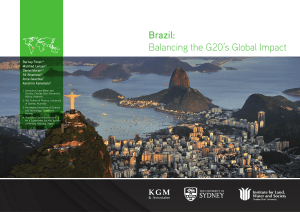 Brazil: Balancing the G20`s Global Impact
