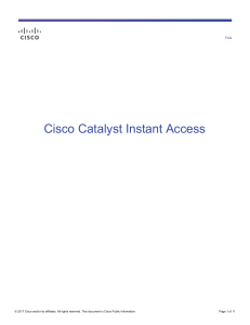 Cisco Catalyst Instant Access FAQ