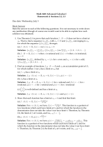 Homework 4 Solutions - Math-UMN