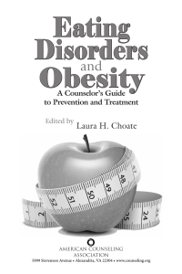 Eating Disorders Obesity - American Counseling Association