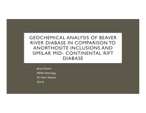 geochemical analysis of beaver river diabase