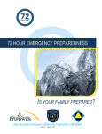 72 Hour Emergency Preparedness