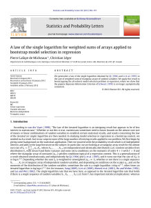 A law of the single logarithm for weighted sums of arrays applied to