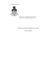 (Amendment) Law, 2015 - Cayman Islands Monetary Authority