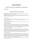 Assignment #1 - Computing Science