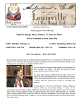 Circular Memorandum #310 - Louisville Civil War Round Table
