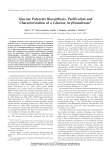 Glucose Polyester Biosynthesis. Purification and