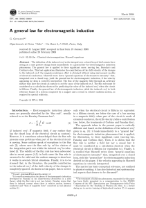 A general law for electromagnetic induction