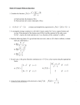Math 103 Sample Midterm Questions 1. Consider the function . a