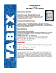 LITHIUM SHOCK™ Tabex TECHNICAL DATA SHEET