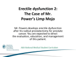 Erectile dysfunction 2: The case of Mr. Power`s Limp MoJo