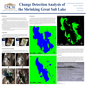 Change Detection Analysis of the Shrinking Great Salt Lake