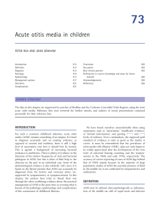 Chapter 73: Acute otitis media in children