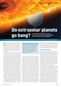 Do extrasolar planets go bang