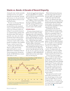 Stocks vs. Bonds: A Decade of Record Disparity