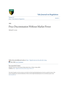 Price Discrimination Without Market Power