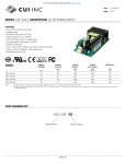 VOF-100 Datasheet - AC-DC POWER SUPPLY | CUI Inc