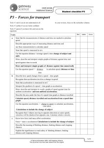 P3 student checklist 2017