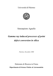 Gamma ray induced processes of point defect conversion in