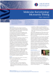 Molecular Karyotyping/ Microarray Testing