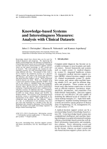 Knowledge-based Systems and Interestingness Measures: Analysis