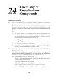 24 Chemistry of Coordination Compounds
