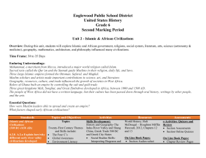 Englewood Public School District United States History Grade 6