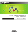 Biofuel Enzyme Reactions Kit Science Case Study, Ver A - Bio-Rad