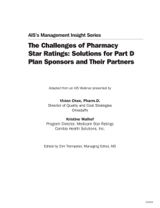 The Challenges of Pharmacy Star Ratings: Solutions for