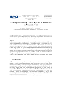 Solving Fully Fuzzy Linear System of Equations in General Form