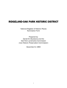 ridgeland ridgeland-oak park historic district oak park historic district