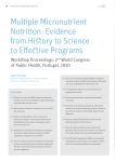 Multiple Micronutrient Nutrition : Evidence from